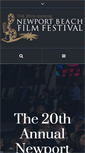 Mobile Screenshot of newportbeachfilmfest.com